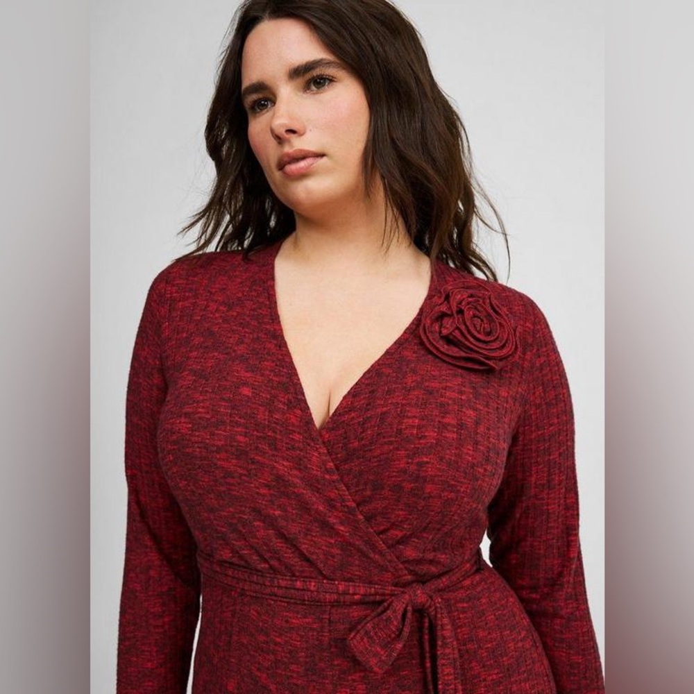Torrid Red Long Sleeve Dress - Picture 5 of 16